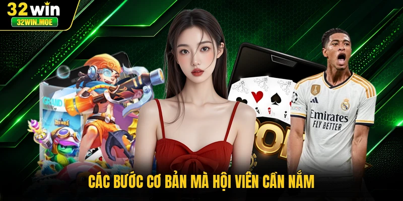 Các bước cơ bản mà hội viên cần nắm