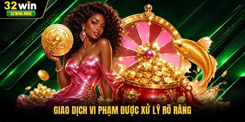 Giao dịch vi phạm được xử lý rõ ràng
