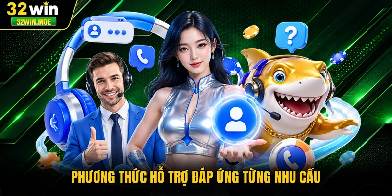 Phương thức hỗ trợ đáp ứng từng nhu cầu